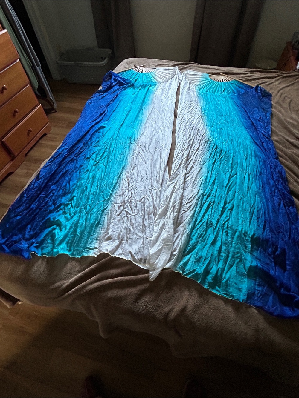 Gently Used Silk Fan Veils for Belly Dance